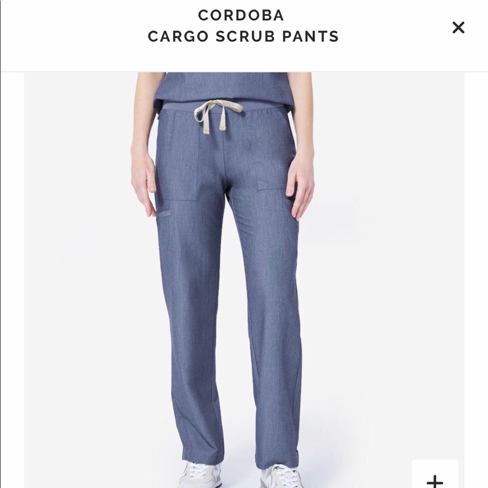 Figs Cordoba Scrub Pants in heather denim
